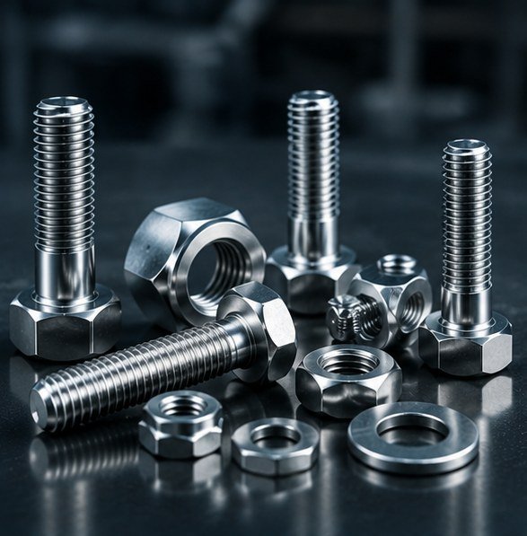 Precision-engineered bolts, nuts and washers